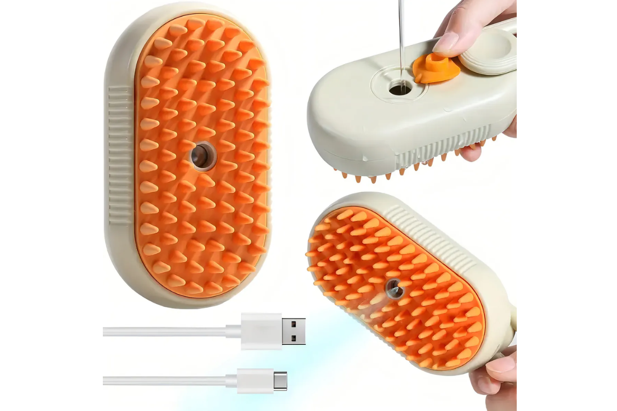 Cepillo a vapor para pelo de mascotas